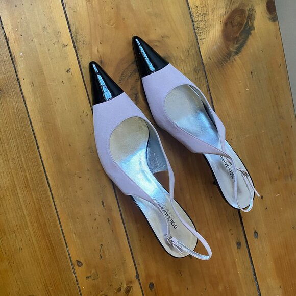 Dolce and Gabbana Sling Back Pumps - Suede and Leather - Picture 4 of 10